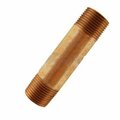 American Imaginations 0.75 in. x 5.5 in. Cylindrical Bronze Nipple in Modern Style AI-38541